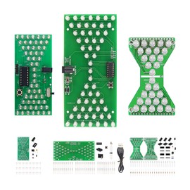 Yidab Electronic DIY Soldering Practice Learning Project,Interesting Self Soldering Assembled Electronic Hourglass KIt,LED Lights Simulate Sand Drop,Adjustable Speed (3IN1-SL)