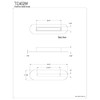 Kingston Brass TC402W Made to Match Bathtub Overflow Hole Cover,