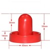 MOUJUCHI Air Hockey Pushers, 60mm Light Weight Air Hockey Red