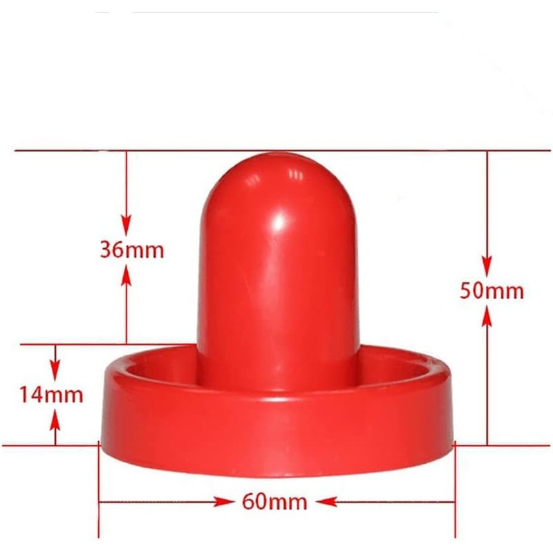MOUJUCHI Air Hockey Pushers, 60mm Light Weight Air Hockey Red