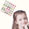 AUGSUN 240 Piece Sticker Earrings 3D Gems Girls Earrings Self-Adhesive