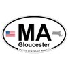 US Decal, Inc. Gloucester, Massachusetts Oval Sticker