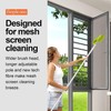 Fieploom Window Screen Cleaning Brush with 62in Extension Pole, Innovative