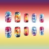Palm Tree Press on Nails Square Medium Fake Nails Colorful