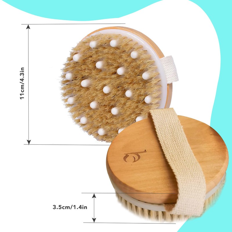 BEAUTY BY EARTH Dry Brushing Body Brush for Lymphatic Drainage