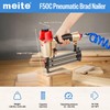 meite F50C Pneumatic Brad Nailer with Safety Nose, Air 18