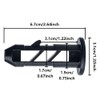 SagaSave 6X Wheelie Bin Lid Hinge Pins Black Plastic Fit