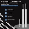 400pcs Hardware Nails Double Head Skirting Nails with 4 Tools