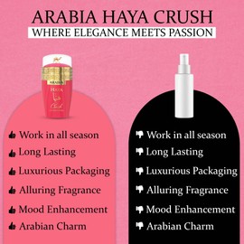 Arabia Haya Crush Eau de Parfum, 100ml, Floral Fruity Scent