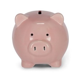 Legami - Ceramic Money Box - Coin Bank, Pig for Money, Wallet for Children, Gift Idea for Birthday, Learning to Save, Pink