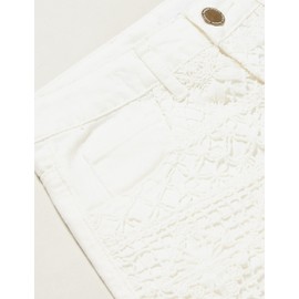 Desigual Girls' Denim_guitarra Shorts, White