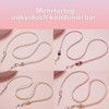 Eyglajdd 1 Piece Glasses Chain Women's Acrylic Beads, White