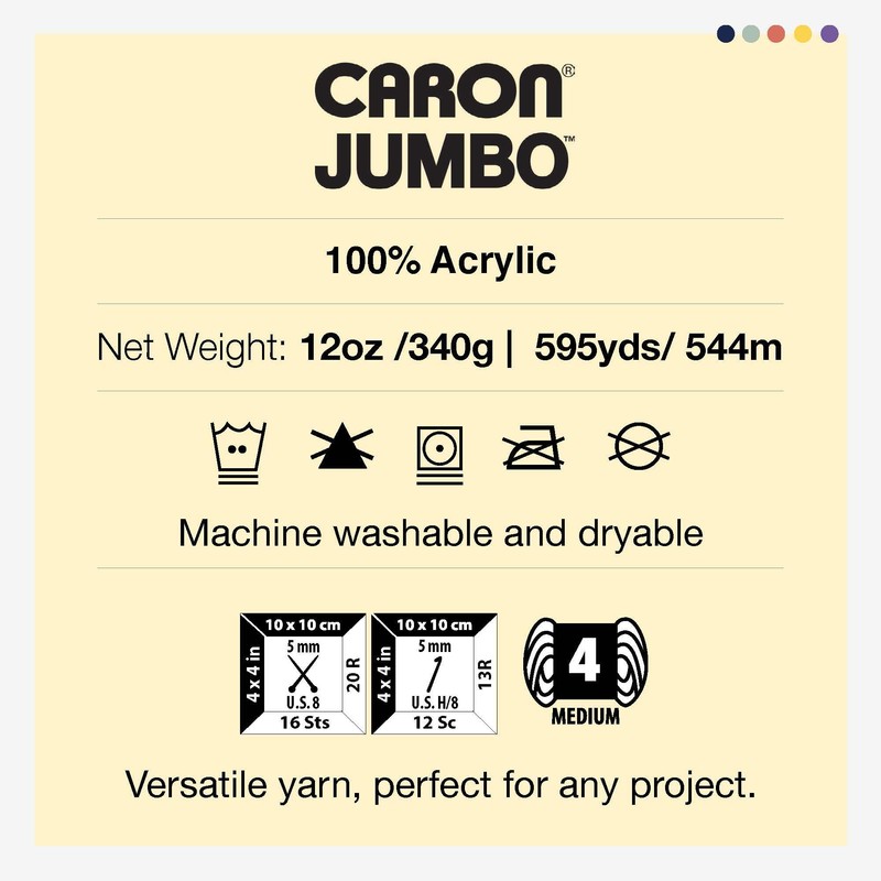 Caron CAR Jumbo Ombre Salmon Yarn - 2 Pack of
