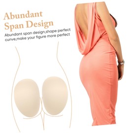 Healeved 2 Pares Almohadilla Para Las Nalgas Levantador De Botín Almohadillas Para Los Muslos De La Cadera Almohadillas Para Orejas De Chinlon Empujar El Esponja Nylon Relleno Elevar