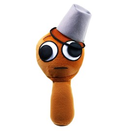 Sprunki Plush Toy,9.8"Funny Sprunki Plushies For Games Fans,Super Soft Collectible Stuffed Toy,Christmas Birthday Gifts For Boys Girls And Fans Aged4 5 6 7 8 9 10+Years Old Stocking Stuffers. (Brown)