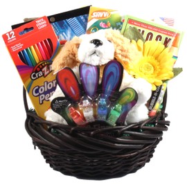 Kids Only - An Activity Gift Basket For Just For Children With Activities, A Plush Friend And A Sweet Treat - Will Make Any Child Feel Special