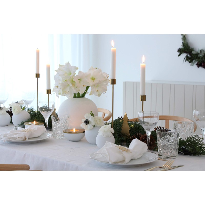 Cooee Design HI-029-02-BR Candlestick Metal in Brass Colour Dimensions: 8