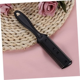 TOVINANNA 3pcs Hair Cutting Scissors Double-sided Razor Side Comb for Hair Thinning