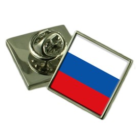 Russian Federation Flag Lapel Pin Badge 18mm Select Gift Pouch