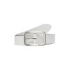 s.Oliver Leather Belt with Logo, ecru