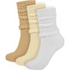BomKinta Crew Slouch Socks Women - Retro Scrunch Short Sock