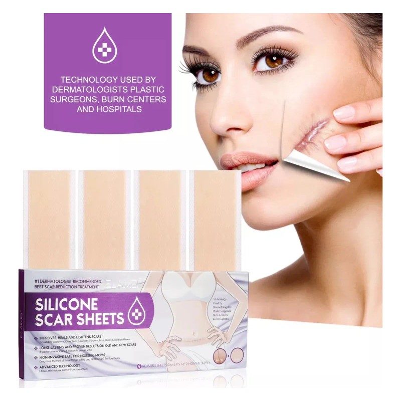 Kit Cicatrices Cirugías Cesárea Crema Y Parche Silicón