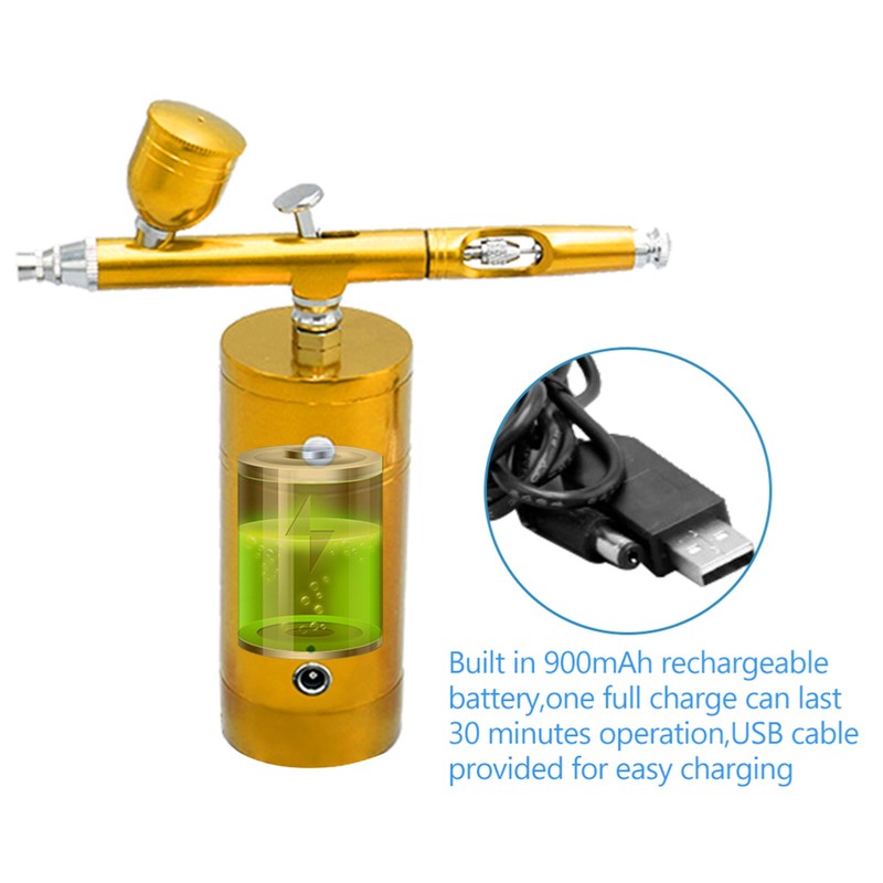 Rechargeable USB Airbrush Kit Portable Airbrush Compressor Spray Pump Handheld
