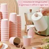 Yaomiao 200 Pcs 4 oz Disposable Espresso Cups Ripple Corrugated