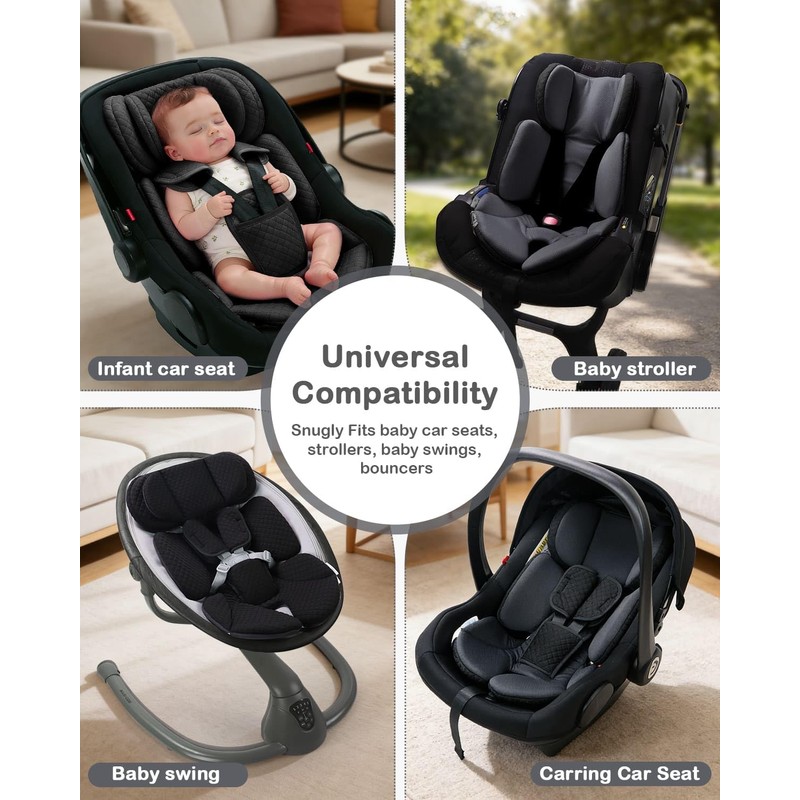 Rsotone Infant Car Seat Insert Adjustable Head Support for Preemie