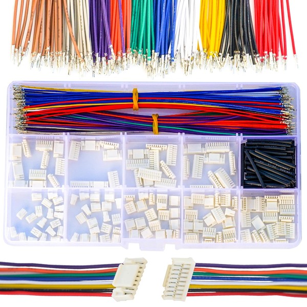 Tcenofoxy Mini Micro JST Cable Connector Assortment Kit, Compatible with