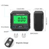 KKnoon Magnetic Digital Protractor LCD Display Inclinometer Absolute and Relative