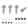 JUSTTOP 4 PCS License Plate Screw Kit, Stainless Steel Anti-Theft