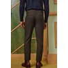 Mens Vintage Double Pleated Tweed Pants Retro Herringbone Straight fit