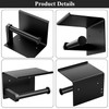 Tindbea Toilet Paper Holder with Phone Shelf, Adhesive or Screw