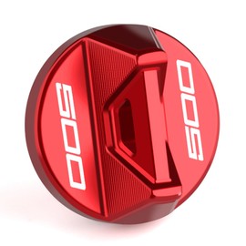 Mokiton Motorcycle Engine Oil Filler Plug Cover Screw Compatible With K.awasaki NInja 500 ABS/SE/KRT 2024 2025 | ninja500 ninja-500 Accessories (red)