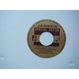 Jensen Speaker Label B&G 4"