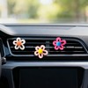 6Pcs Flower Air Vent Clip Car Accessories Air Freshener Dashboard