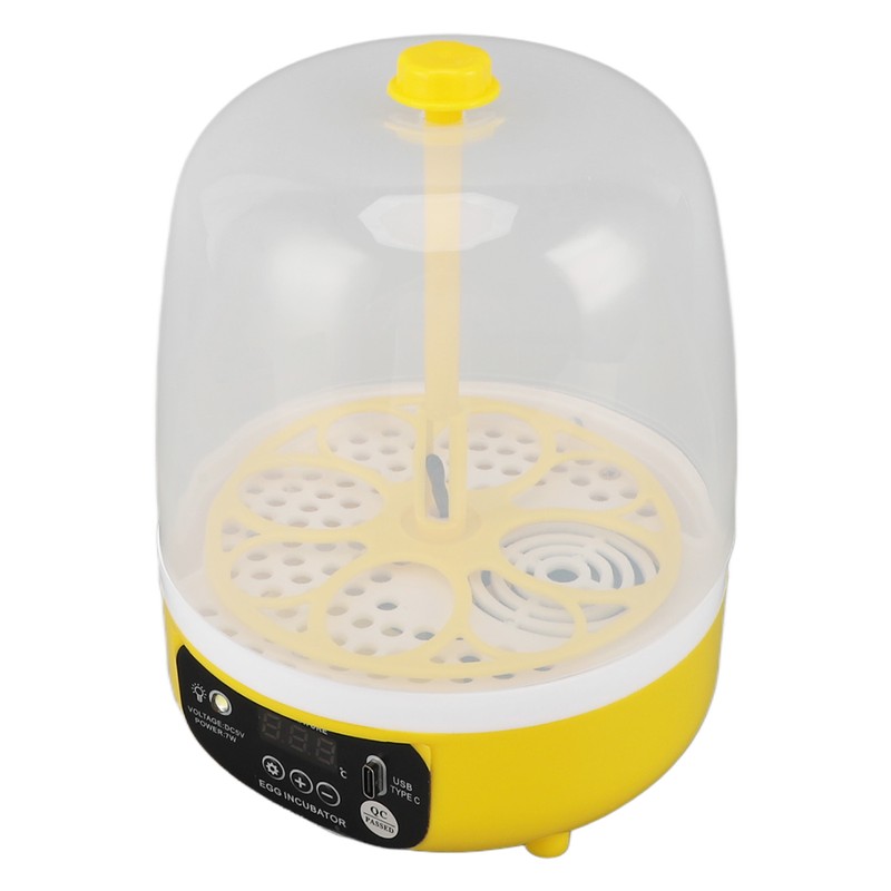 4 Eggs Incubator Temperature Humidity Control Visual Low Noise Energy