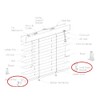 10pcs Hold Down Brackets Clear Plastic Blinds Bottom Rail Holder