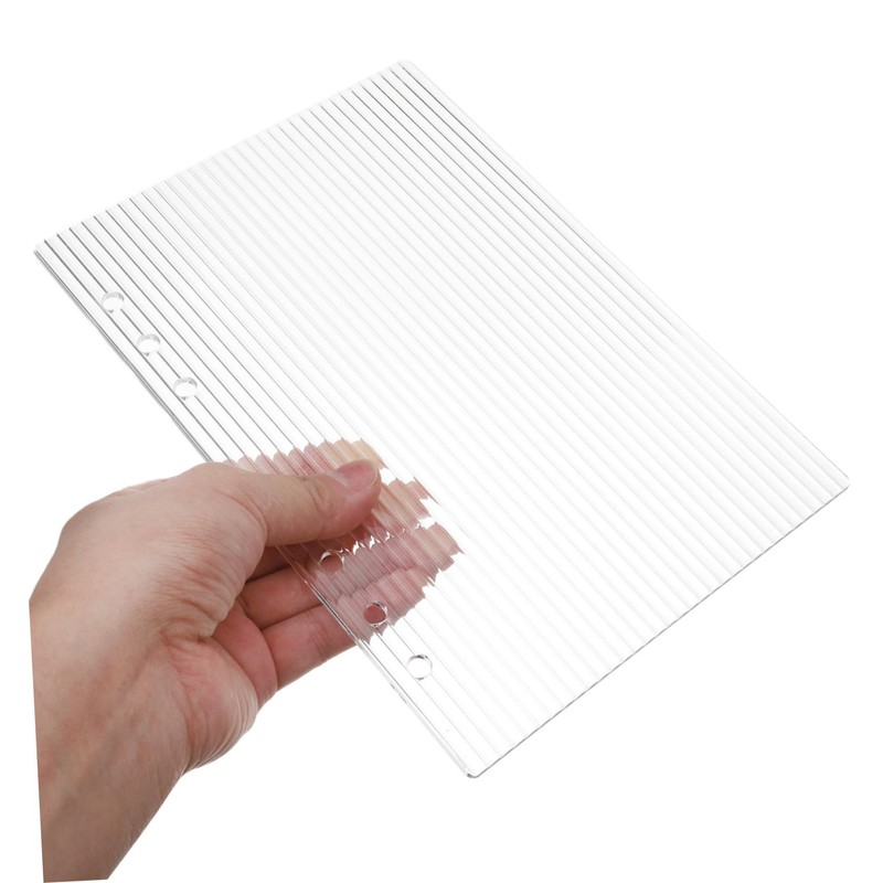 Angoily A5 Planner Cover Binder Acrylic Protector 6 Hole Binder