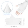 LOPHE UV Gloves Nails, Anti-UV Protection, Fingerless Glove, Skin Care,
