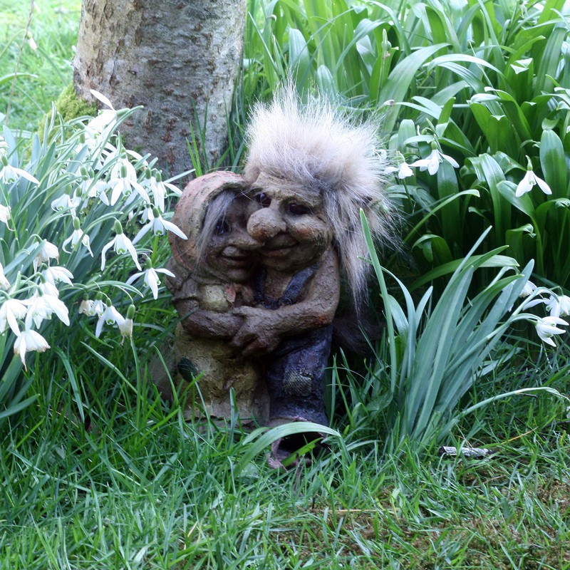 Loved Up Couple Talula And Tarquin Troll Gnome Garden Gift