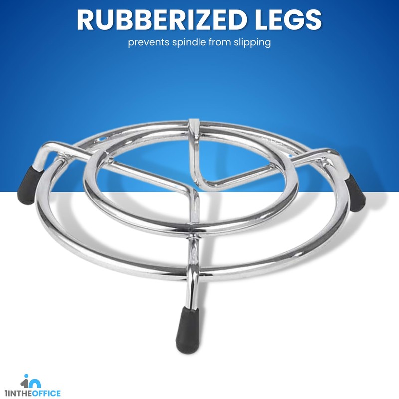 1InTheOffice Wire Receipt Spindle,Chrome Receipt Holder, 3 Pack (Chrome)