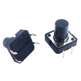 KJBIKBZPK Toggle Switches 50pcs/lot 12x12x4.3/5/6/7/8/10/12MM 4PIN Tactile Tact Push Button Micro Switch Direct Plug-in Self-Reset DIP Top Copper Slide Switch (Size : 12X12X6mm)