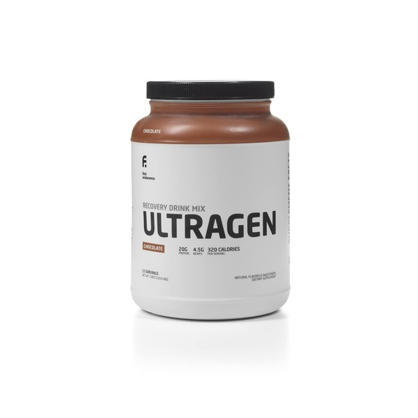 First Endurance Ultragen Recovery Drink Mix, Chocolate (15 Servings) – Clinically Effective Formulation with Advanced Proteins, Fast-Acting Carbohydrates, Glutamine, BCAAs, Antioxidants, Vitamins, Minerals, and Electrolytes