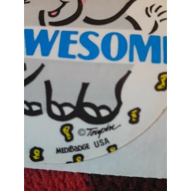 Medbadge Vintage 90s Medbadge  Reward Sticker AWESOME elephant Dr. Office NEW