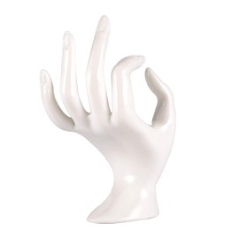 ChezMax Ring Hand Holder Polyresin Mannequin Shaped Bracelet Holder Jewelry Display Jewelry Stand for Home Organization