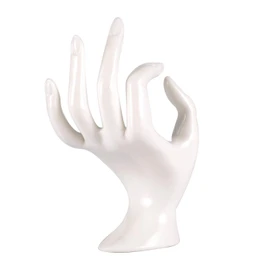 ChezMax Ring Hand Holder Polyresin Mannequin Shaped Bracelet Holder Jewelry Display Jewelry Stand for Home Organization