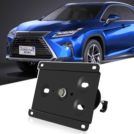 Front License Plate Compatible with Lexus 2015-up RC200t RC300 RC350 RC-F License Plate Bracket No Drill Front License Car Plate Frame License Plate Cover Car Plate Holder car tag Cover