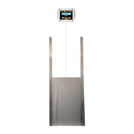 Coop Defender Gold Automatic Chicken Coop Door Kit | Opener with Timer and Light Sensor | Vertical Hen House Pop Hole Door | Waterproof Indoor/Outdoor (Aluminum Metal)